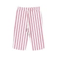 thumbnail image 4 of fatyb Women's Striped Knee Length Shorts Drawstring Casual Shorts Loose Lounge Short Pants with Pockets, 4 of 4