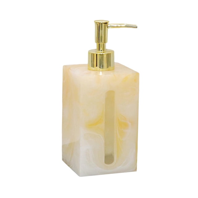 Dispensador de jabón líquido de resina, 500 ml, multiusos, reutilizable, para ducha. Estilo D