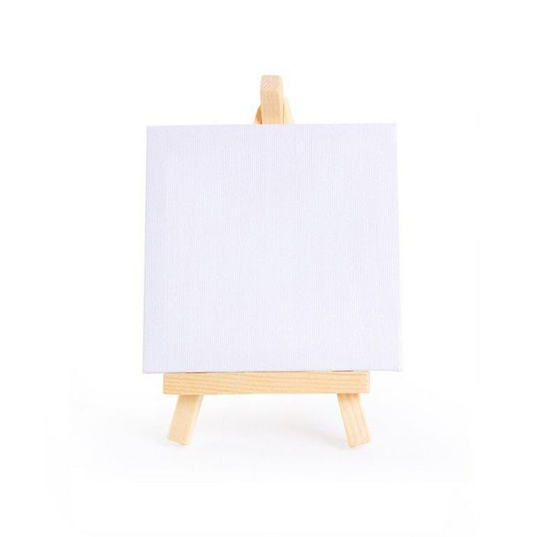  VOSAREA 2pcs Home Decoration Drawing Stand Easels for Painting  Canvas Painting Supplies Canvases Folding Easel Art Easel Small Canvas  Miniature White Business Card Holder Wooden Child : Office Products