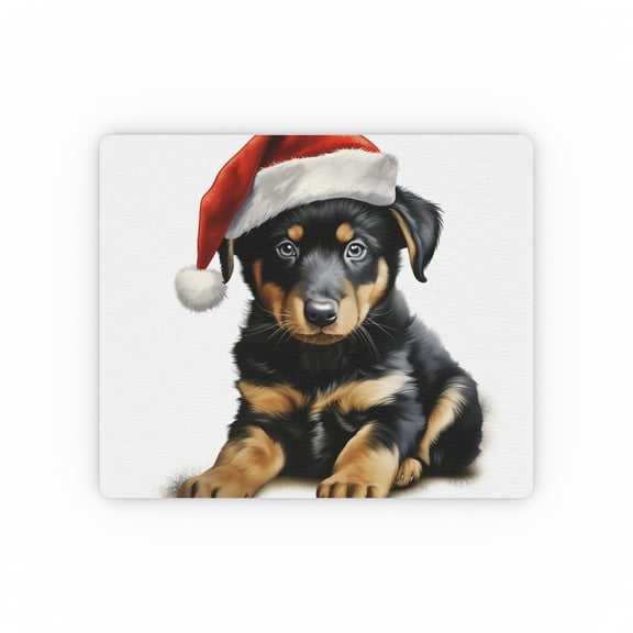 DistinctInk Mouse Pad - 1/4" Foam Rubber - Beauceron Puppy Drawing
