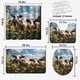 thumbnail image 2 of Juego de cortina de ducha con diseño de vaca de granja y alfombras para decoración de baño, diseño rústico de girasol, granja, paisaje natural, decoración de baño, cortina de baño con alfombras, tapa, 2 of 4