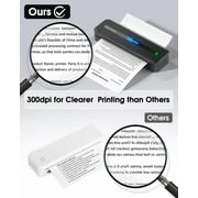 Portable Printers Wireless, M832 Bluetooth Thermal Printer, Inkless Mobile Printer Support 8.5'' x 11'' & A4 Thermal Paper, Compatible with iPhone Android Laptop for Office Car Home