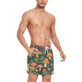 thumbnail image 4 of FORMRS Mens Swim Trunks Mesh Liner Quick Dry Casual Beach Board Shorts with Pockets, Sizes S-2XL, Orange Mushroom, 4 of 9