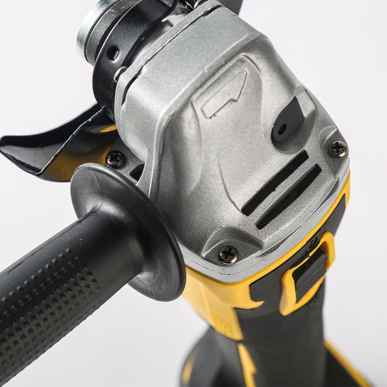 Yellow Brushless Cordless Angle Grinder, High-Power Lithium-ion Grinding and Polishing Tool