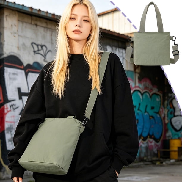 Women's Nylon Tote Bag Casual Crossbody Shoulder Bag Lightweight Multi-use Bag For Daily Work Travel
