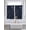 Blue, variant on Black Khaki Bathroom Window Curtain, Spring Flora Light Filtering Coffee Kitchen Curtains, Bedroom Living Room Curtains 2 Panel 84"x63"