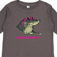 thumbnail image 4 of Inktastic Gator Country Sunny Gator in Pink Sunglasses Boys or Girls Long Sleeve Toddler T-Shirt, 4 of 5