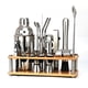 thumbnail image 1 of Xihbxyly Juego de Coctelera de 23 Piezas con Soporte para Barman, Acero Inoxidable de Primera Calidad, Diseño a Prueba de Fugas, Ideal para Bares En Casa, Fiestas y Viajes, Regalo Ideal para Hombres,, 1 of 7