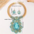 thumbnail image 2 of African Jewelry Sets Statement Big Crystal Pendent Necklace Earrings Set For Women Handmade Bib Collar Costume Tribal Fashion Accessories, 2 of 3