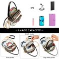 thumbnail image 5 of FORMRS Crossbody Bag for Women Quilted Travel Shoulder Cell Phone Purse with Chain Strap Handbag, Beige Butterflies, 5 of 7