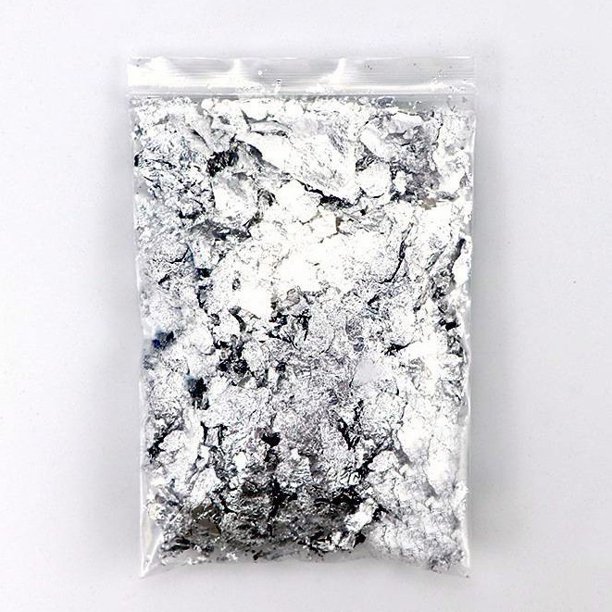 Copos De Lámina De Oro Metálico Hoja Para Uñas Pintura Limo Y Resina Artesanía