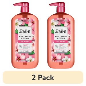 Suave Wild Cherry Blossom Moisturizing Body Wash, 2 Pack