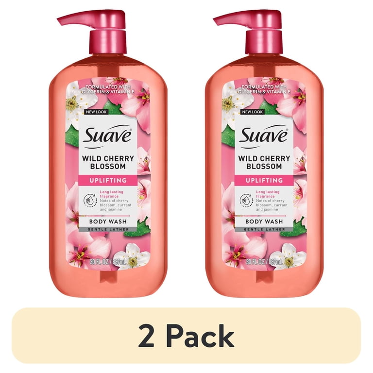 Suave Wild Cherry Blossom Moisturizing Body Wash, 2 Pack photo 1