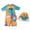 Orange, variant on GYRATEDREAM Baby Boys Kids One Piece Rash Guard Swimsuit Toddlers UPF 50+ Zipper Bathing Suit Swimwear with Hat for 18-24M Orange