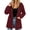Wine, variant on Feancey Hooded Rain Jackets for Women Drawstring Waist Waterproof Windbreaker Jacket Outdoor Lightweight Full Zip Raincoats Hiking Travel Jackets with Pockets Black L