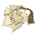 thumbnail image 1 of 10 Uds. de Etiquetas de árbol de Navidad de , Etiquetas de Sin Terminar, Adornos con Cuerda Colco Etiquetas de Navidad de madera, 1 of 6