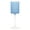 Blue, variant on Two-Tone 9 Oz White with Clear Stem Plastic Wine Goblets : Ideal for Parties & Event: 5CT
