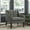 Dark Gray, variant on Easy - Maintain and Stylish - Dark Gray Accent Chair for Living Zone, Removable Seat Cover