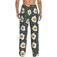 thumbnail image 3 of Xecao Cute Poached Eggs Men's Straight Lounge Pajama Pants: The Ultimate in Comfortable Sleepwear, 3 of 9