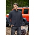 thumbnail image 4 of COOFANDY Mens Waffle Jacket Coat Lightweight Bomber Jacket Varsity Baseball Jacket, 4 of 10