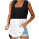 thumbnail image 2 of Puntoco Camisetas básicas sin mangas para mujer Camiseta sin mangas estampada para mujer Top suelto, 2 of 5