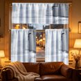 thumbnail image 6 of Three Piece Kitchen Curtain Set, Light Filtering Cafe Curtains With Valance For Basement Bathroom Small Windows Farmhouse Home Decoration And Privacy, 6 of 7