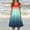 Red, variant on Ayolanni Casual Dresses for Women Cruise Blue Beach Sleeveless Ombre Midi Dresses Dresses for Girls 5x
