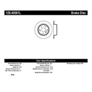 StopTech 04-08 Acura TL/TL-S Standard/Brembo Drilled Left Rear Rotor Fits select: 2006 ACURA 3.2TL, 2003-2011 HONDA ELEMENT