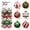 T3, variant on 30Pcs Christmas Set, 2.36" Shatterproof Christmas Tree Ornaments for Christmas Tree Red & White Tree Decoration Christmas Baubles