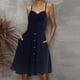 thumbnail image 1 of Vestido de mujer de moda casual de cintura media sin mangas con estampado de flores Slim Fit Strap Maxi Sexy tirantes vestido Pompotops  qyievc1168, 1 of 6