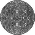 thumbnail image 1 of Ahgly Company Indoor Round Oriental Gray Traditional Area Rugs, 5' Round, 1 of 4