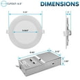thumbnail image 4 of LUXRITE 6 Inch Canless Spotlight LED Recessed Light 5CCT Dimmable 800/1050/1250 Lumens CRI 90 10W/13W/15W ETL 16 Pack, 4 of 7