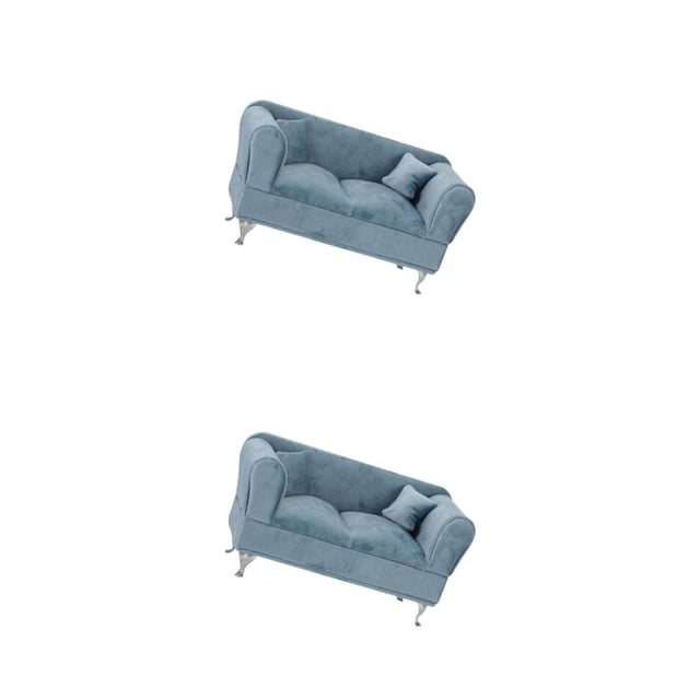 Bearachild Mueble en forma de joyero organizador forrado para anillos sofá doble 2piezas Sofá Doble