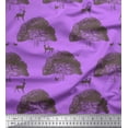thumbnail image 1 of Soimoi Cotton Duck Fabric Tree,Rabbit & Reindeer Animal Decor Fabric Printed Yard 56 Inch Wide, 1 of 1