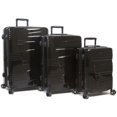 thumbnail image 1 of Dejuno 1909DJ-BLACK Lumos Ensemble de Bagages Rigides Extensibles à Roulettes, Noir - 3 Pcs, 1 of 1