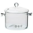 thumbnail image 1 of Shisuyan Glass Cooking Pot Transparent Glass Saucepan Heat Resistant Stockpot with Lid for Home, 1 of 9