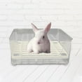 thumbnail image 2 of Caja de Arena para Conejos Zulema Entrenador para Orinal Bandeja de Arena 30 cm x 23 cm x 14 cm, 2 of 8