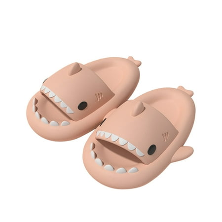 

Zanvin Womens Sandals Clearance Unisex Shark Slides Anti-Slip Open Toe Sandals Casual Lightweight Sole Shoes Pink 39