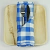 Buffalo Plaid Napkins | 5 Pack | 15"x15" | Blue/White | Checkered Gingham Polyester Napkin