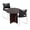 Mahogany, variant on GOF Office Chair - Black Plastic One-Piece Seat and Back Stack Seating with Chrome Steel Legs (G11310B)