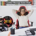 thumbnail image 4 of Goplus Massage Gaming Chair Reclining Swivel Racing Office Chair with Footrest Red, 4 of 11