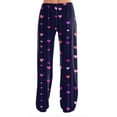 thumbnail image 7 of Hearthz Valentines Day Pajamas Pants Women Love Heart Graphic Pj Pants Women Drawstring Wide Leg Holidays Sleep Pants Women, 7 of 7