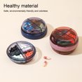 thumbnail image 2 of CSChome Pill Box Portable Dispenser Box – Sealing Lid Double Layer Round Plastic Box Portable Tablet Supplement Capsule Holder, 2 of 7