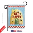 thumbnail image 2 of Breeze Decor BD-BG-G-104089-IP-BO-DS02-US Bee Happy Hive Garden Friends - Everyday Bugs & Frogs Impressions Decorative Vertical Garden Flag - 13 x 18.5 in., 2 of 4