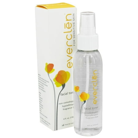 Sensitive Skin Toner - Everclen - Facial Toner For Sensitive Skin Fragrance Free - 4 oz.