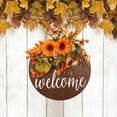 thumbnail image 1 of Awdenio Automne Couronne Décoration Porte Pendaison Simulation Tournesol Porte Plaque Pendentif, 1 of 8