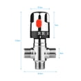 thumbnail image 3 of Amdohai Thermostatic Temperature Control Valve Hot Cold Water Shower Mixer Electroplated, 3 of 7