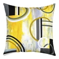 thumbnail image 2 of Modern Yellow Black Grey Throw Pillow Covers 22x22 Inch Set of 2,Watercolor Oil Painting Pillow Covers,Geometry Circles Cushion Covers,Contemporary Art Bedroom Decor Decorative Square Pillow Cases, 2 of 7
