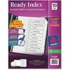 Avery Ready Index TOC Paper Divider, Black/White, 10-Tab (11134)