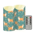thumbnail image 2 of Cute Walking Cat Flameless Candles 2 PCS with Remote Realistic Moving Flame LED Tapered Pillar Set for Home Decor, 2 of 7